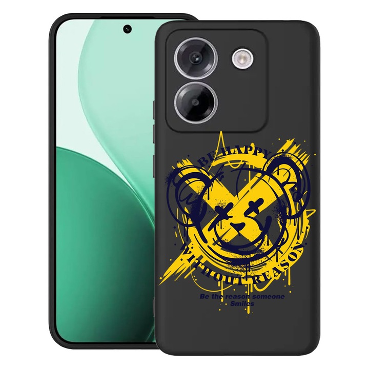 BestCase® Husa TPU Ultra Slim Compatibil cu Poco M7 Pro 5G, cu Design Teddy Bear Be Happy, 2100003 B 1559