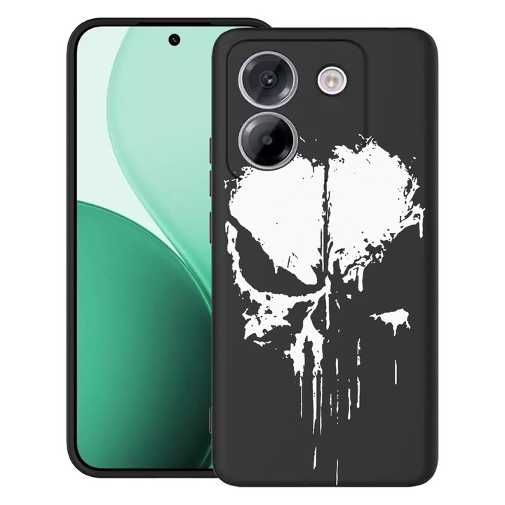 BestCase® Husa TPU Ultra Slim Compatibil cu Poco M7 Pro 5G, cu Design Punisher, 2100003 B 1885