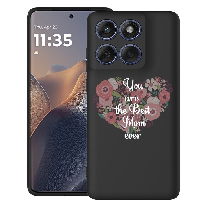 BestCase® Ultra Slim TPU tok Motorola Moto G86 Power-rel kompatibilis, Best Mom Ever designnal, 3113067 B 30