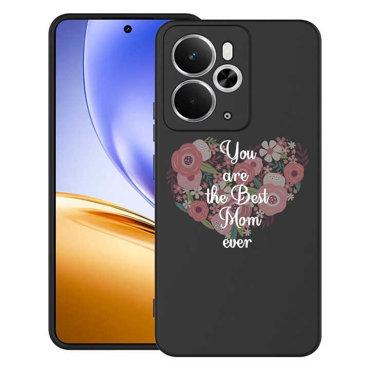 BestCase® Ultra Slim TPU tok Realme 14 5G-vel kompatibilis, Best Mom Ever dizájnnal, 3113069 B 30