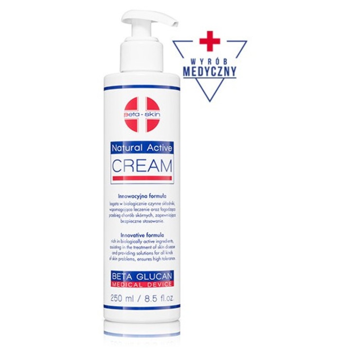 Натурален активен крем, Бета-Дерм, 250 мл