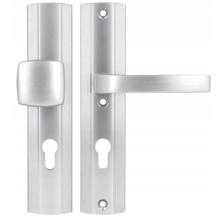 AXA Prestige - Maner Usa Exterior/Interior, Argintiu Mat/Lucios, 92mm