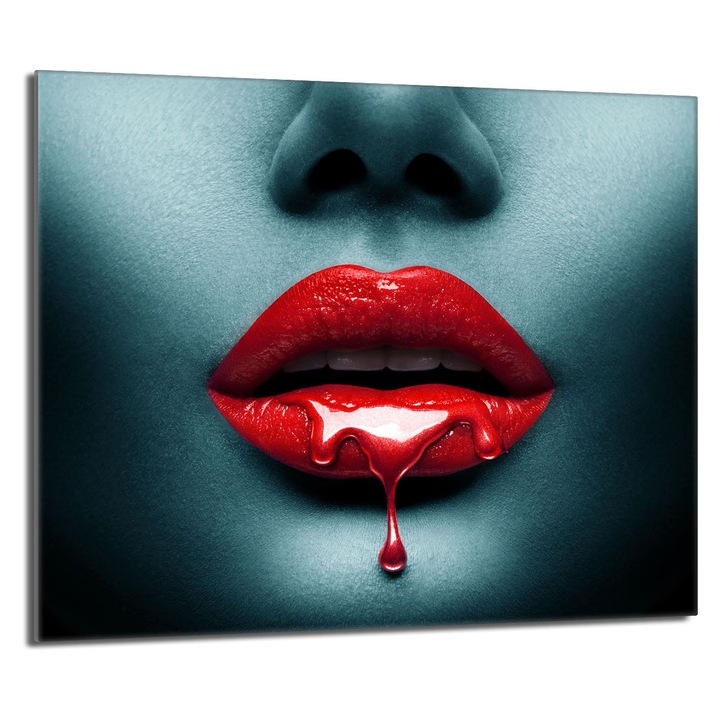 Placa de protectie din sticla pentru aragaz 60x52 TMK ArtDeko, rezistenta la temperaturi, usor de curatat, multicolor