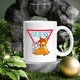 Cana Cu Bambi, Cu Textul "Guess" - Design 4, Ceramica, 330ML, Cu Maner si Interior Alb