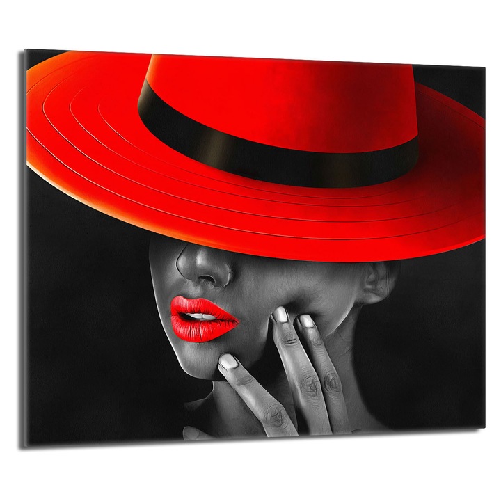 Placa de protectie din sticla pentru aragaz 60x52 TMK ArtDeko, rezistenta la temperaturi, design modern