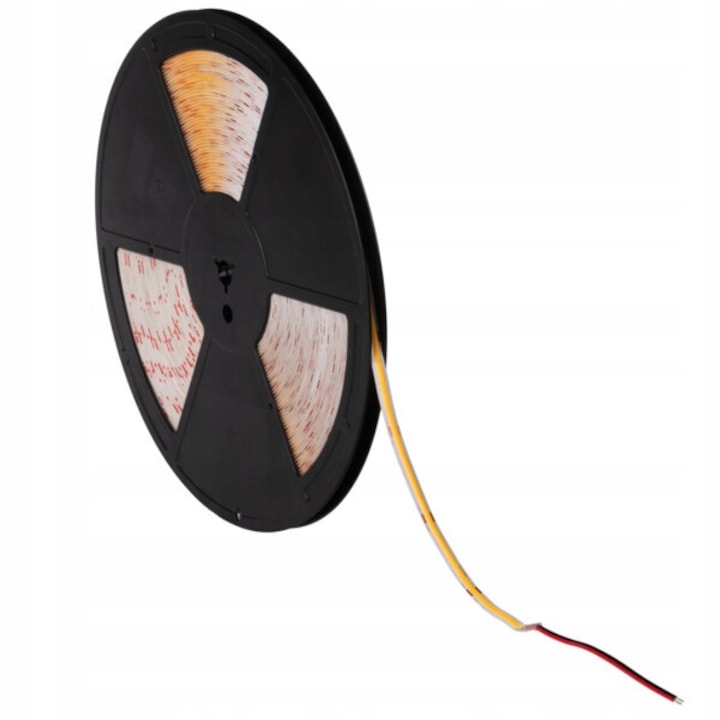 LED лента Kanlux LCOB 24V, 10W/m, 25m, Неутрално Бяла, IP00