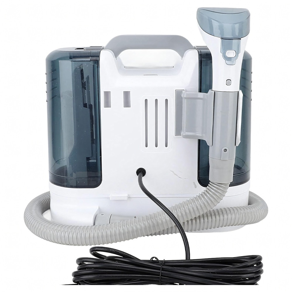 Aspirator 450W pentru Curatare Tapiterie, Doua Rezervoare, Forta Aspirare 11 kPa, Peria universala, 335 × 235 × 305 mm, Alb