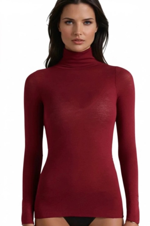Bluza tip maleta cu casmir BL006, Bordeaux