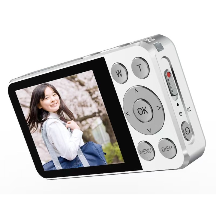 Camera CCD, rezolutie 4K de inalta definitie, card de memorie de 32 GB, rezolutie de 64 megapixeli, zoom 18x, lumina de umplere LED, stabilizare a imaginii, focalizare automata