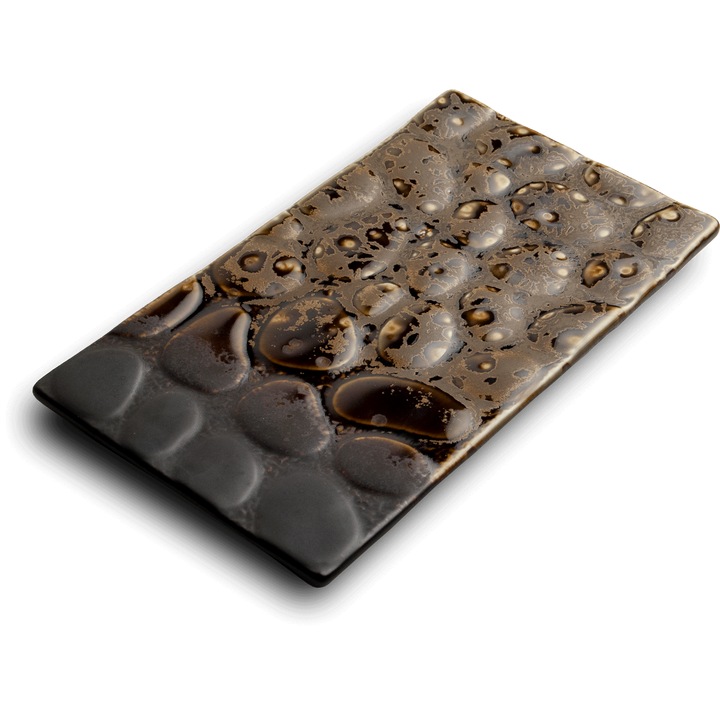 Platou din ceramica pentru Sushi 25.5 cm Yaketa Stone Browne