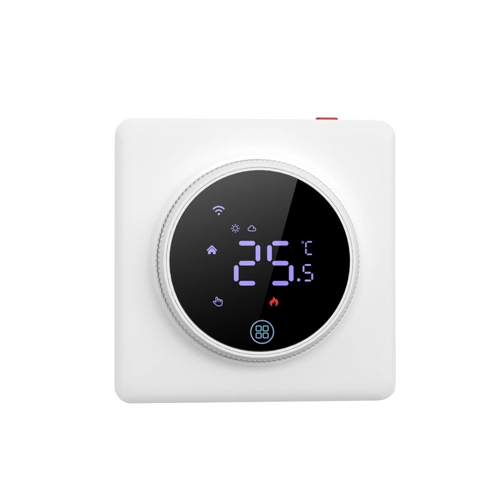 Termostat controlul temperaturii ambientale SkyTechs® aplicatiei Avatto Smart Life/Tuya controler inteligent de temperatura boiler pe gaz functioneaza cu Alexa Google Home