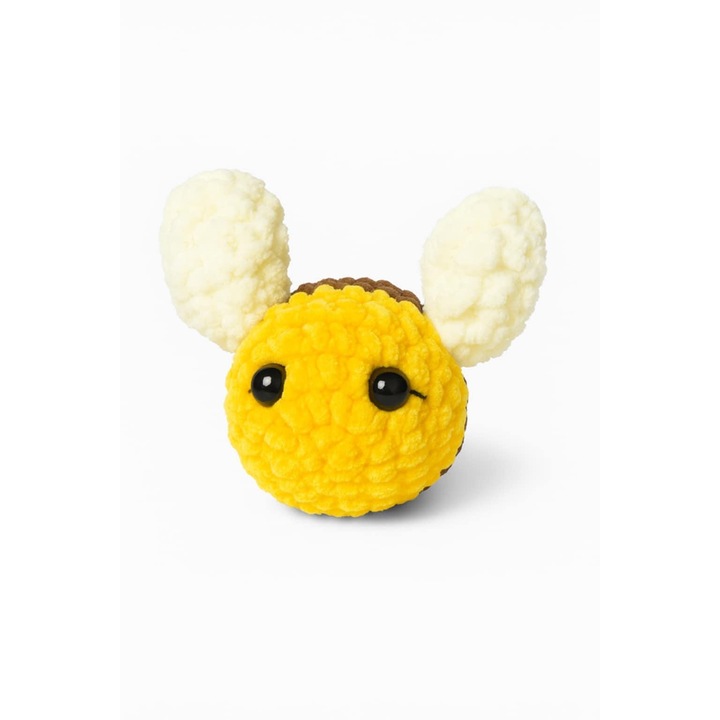 Jucărie de pluș, Albină, lucrată manual, material antialergic, 30x20cm