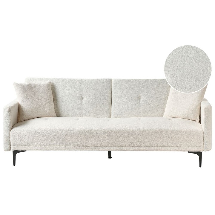 Kanapéágy Lucan Törtfehér Buklé