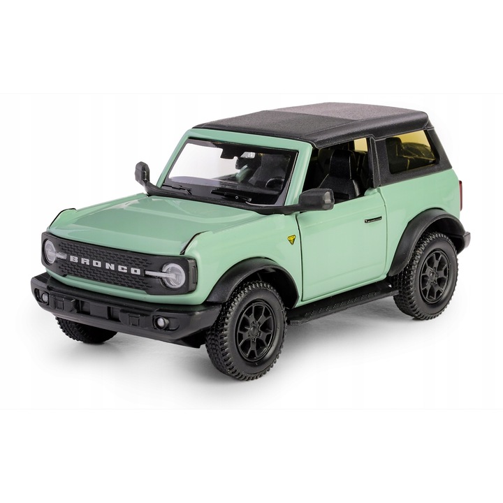 Fém játékautó Ford Bronco Badlands, RMZ, zöld, 12x5,5cm