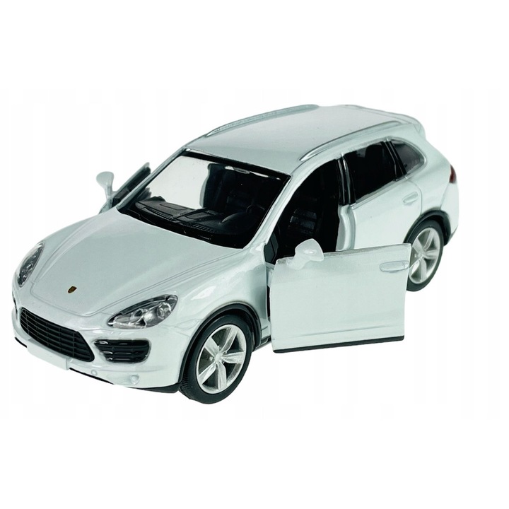 Fém játékautó Porsche Cayenne Turbo, 12.5cm, fehér