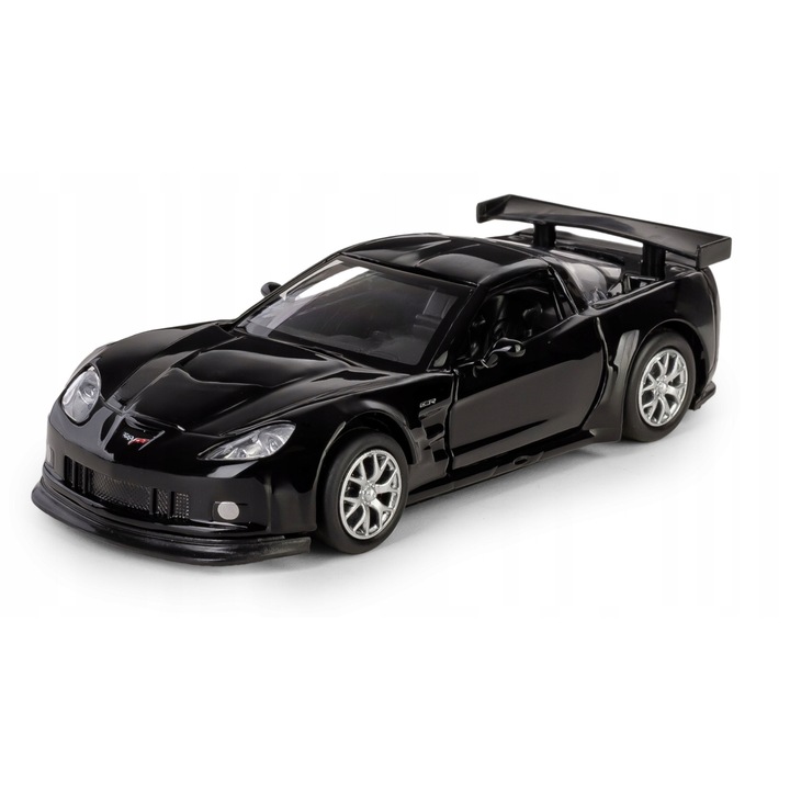 Fém modell Chevrolet Corvette C6-R, 12cm, fekete