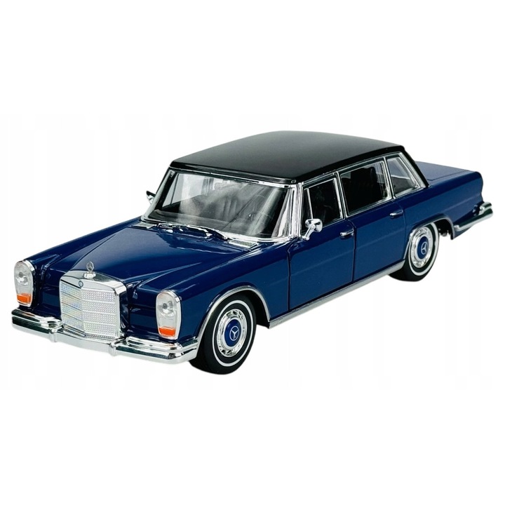 Mașină de colecție Welly Mercedes-Benz 600, metalic, albastru, 1:24, 20, 5x7x6cm