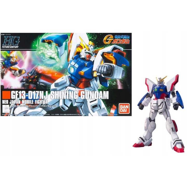 Figurină Gundam HGUC Shinning, 1/144, 13cm, kit de asamblare