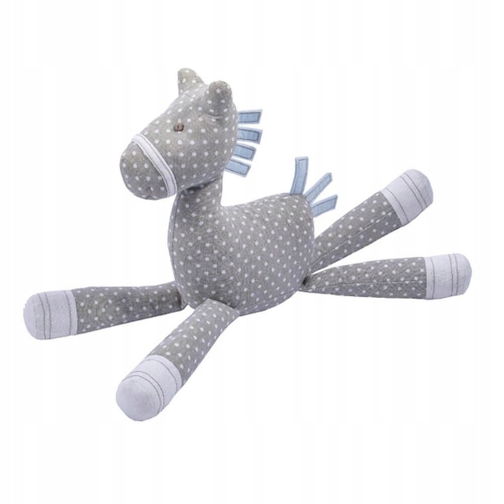 Jucărie de plus Beppe Konik Corin 33 cm, gri, moale, pentru băieți