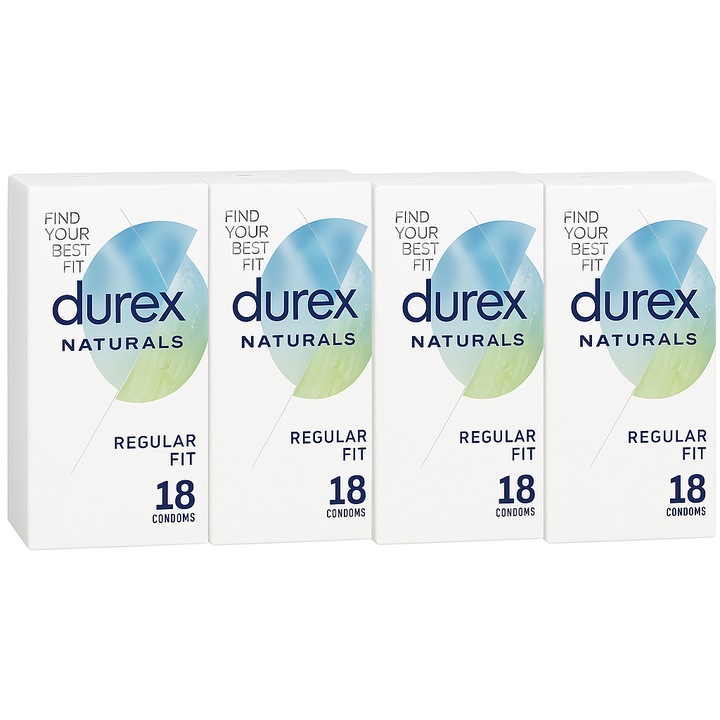 Презервативи Durex Naturals, комплект 72 броя
