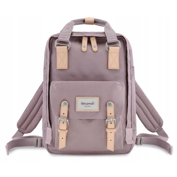 Himawari Urban Violet hátizsák, nagy kapacitású 17L, vízálló, mérete 38x28x15cm