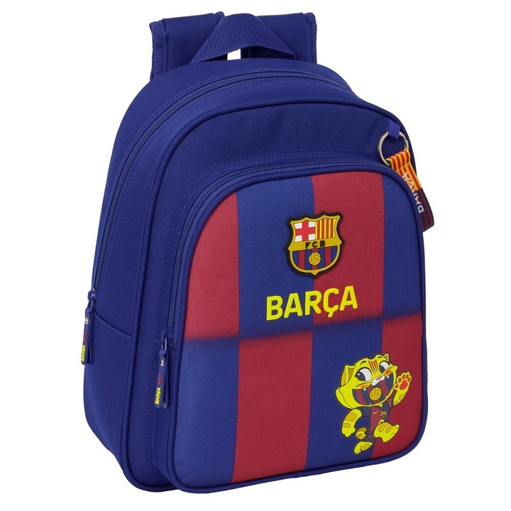 Rucsac şcolar Safta FC Barcelona, multicolor, dimensiuni 33x27x10 cm
