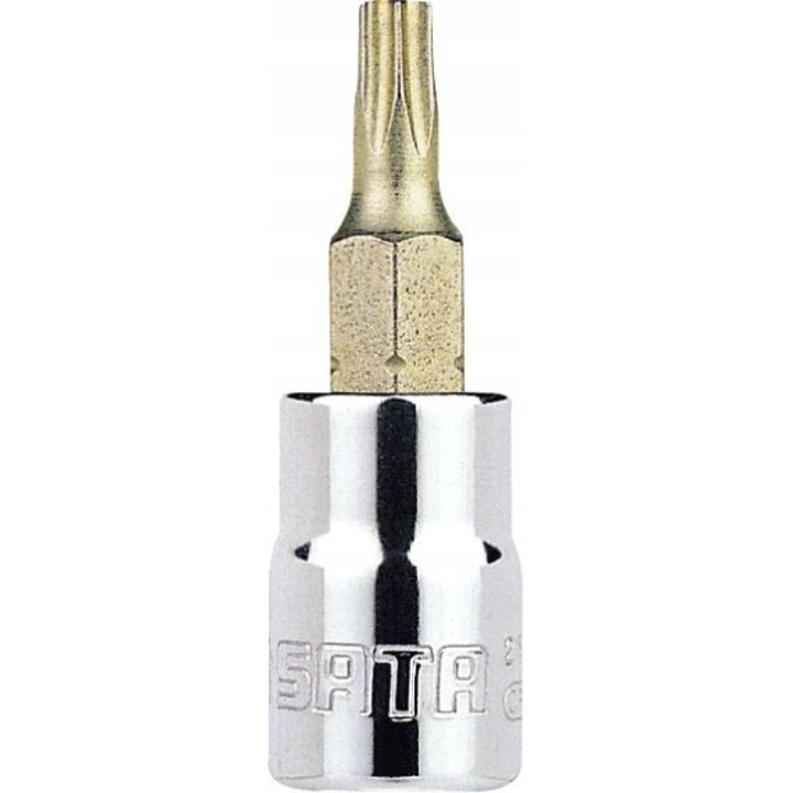 Cheie tubulară Sata 1/4", bit hex 6mm, 36.5mm, oțel S2