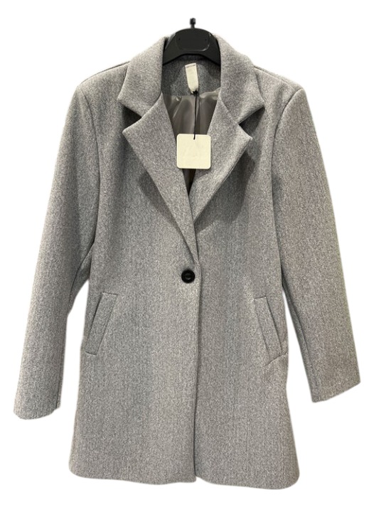 Palton elegant dama cu nasture 5097, Gri