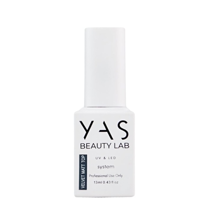Oja semipermanentă, Yas, Top Coat Velvet Matte, 13ml, fără TPO
