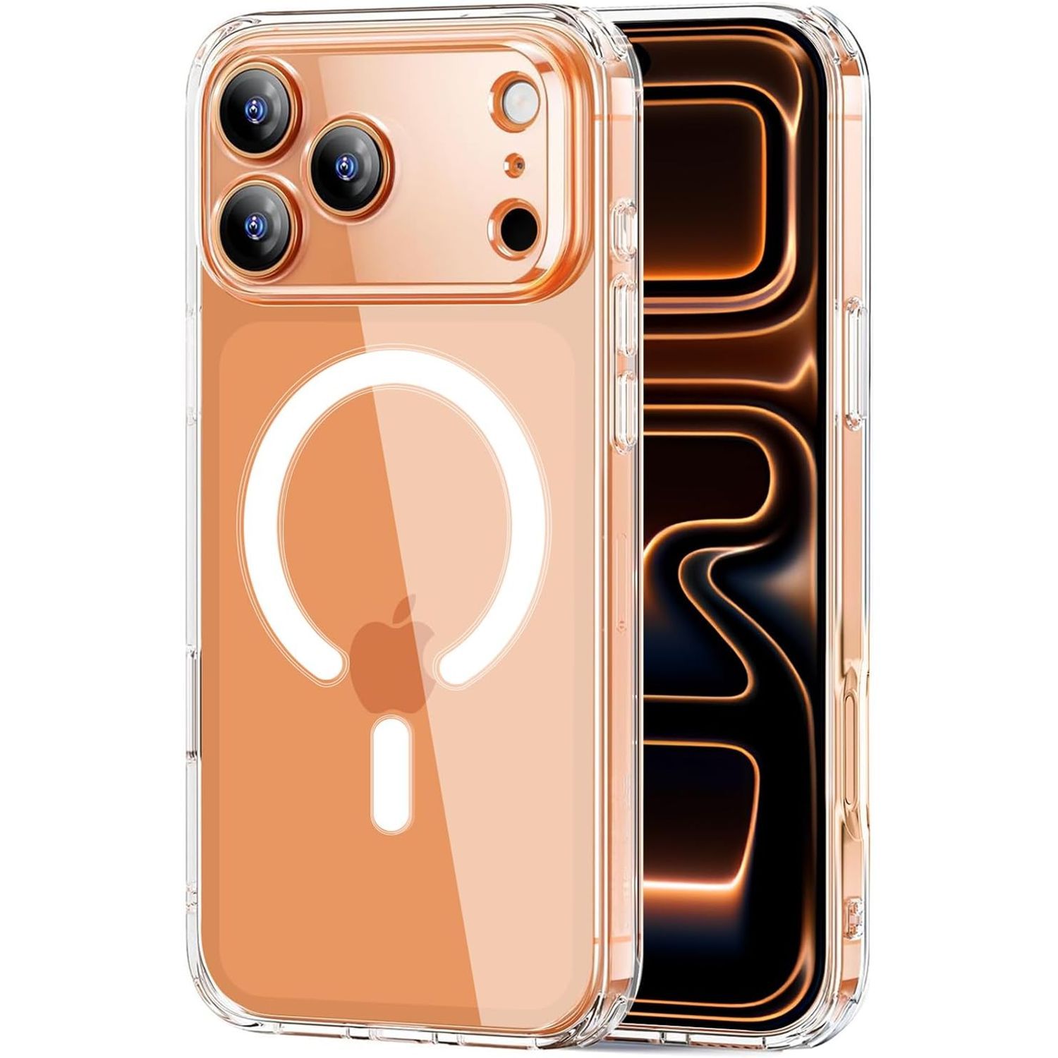 Husa pentru iPhone 17 Pro, cu MagSafe, Protectie Militara Anti-Soc, Anti-Ingalbenire, Incarcare Wireless, Transparenta