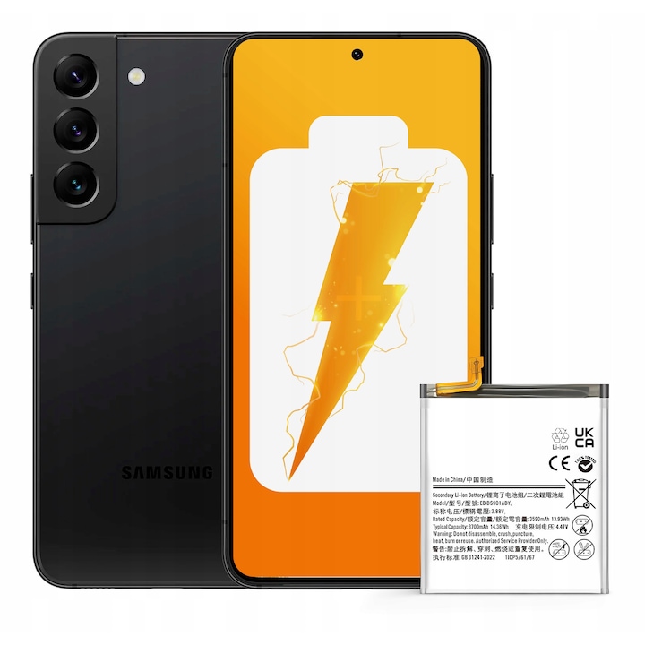 Батерия EB-BS901ABY, оригинален капацитет 3700 mAh за Samsung Galaxy S22, Galaxy S22 5G NOWACELL