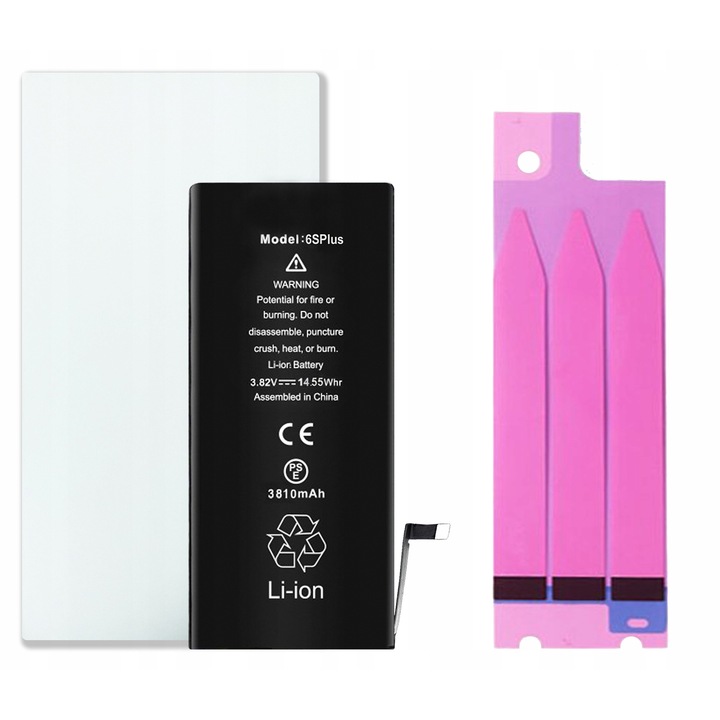 Akkumulátor iPhone 6 Plus / 6S Plus készülékhez, megnövelt kapacitással, 3810 mAh, NOWACELL