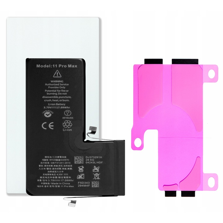 Bateria pentru iPhone 11 Pro Max, cu capacitate marita, 4510 mAh, NOWACELL