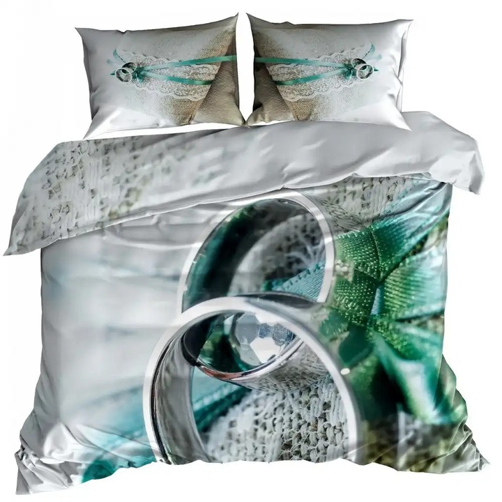 3D ágynemű, Galeria Poscieli, 140x200cm, modell: OBRĄCZKI, 1x 70x80cm, sokszínű