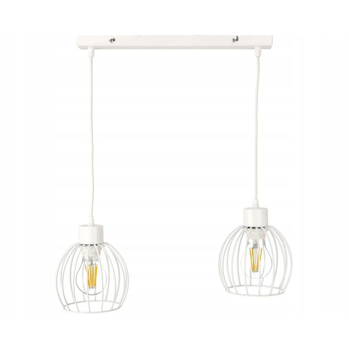 Lampa Suspendata LED, BERGE, Design Modern, Alb, Reglabila