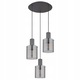 Lampa suspendată Globo TULIVAR, 3 abajure, gri, 48x150cm