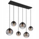 Lampa Suspendata Globo, DALERTA, negru mat, 6xE27, dimensiuni 93x41cm