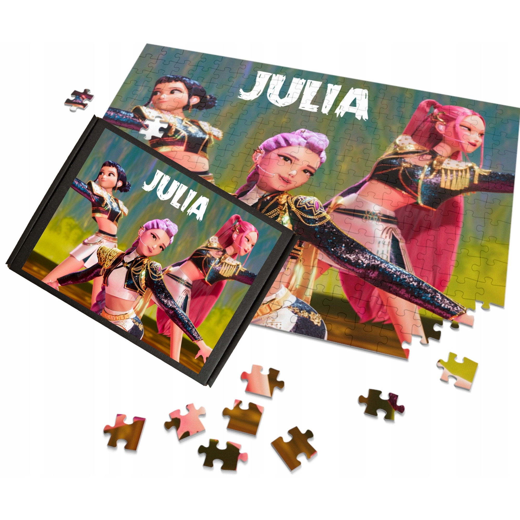 Puzzle personalizat KPop Demon Hunters, Huntrix, 27x34cm, 252