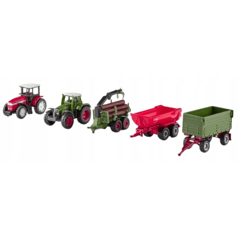 Set vehicule agricole Siku Farmer S8300, 5 piese, multicolor