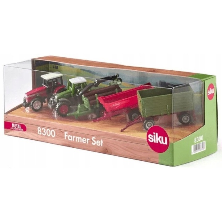 Siku Farmer S8300 mezőgazdasági jármű készlet, 5 darab, többszínű, 1:87 méretarány