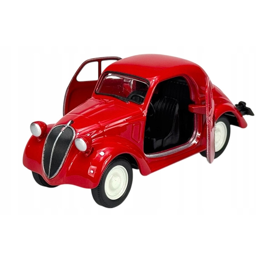 Masina de jucarie metalica FIAT 500 TOPOLINO 1936, Welly, rosu