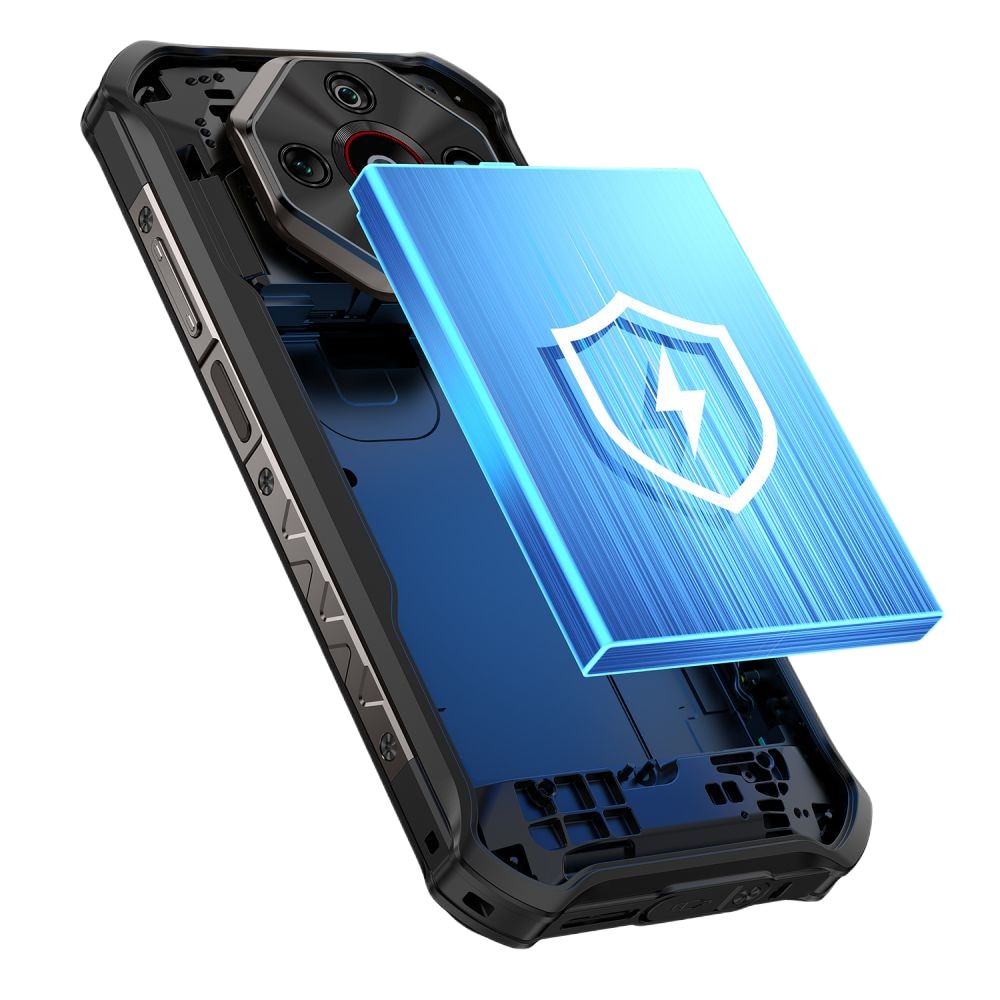 Telefon mobil Ulefone Armor X16, Dual SIM, 4G, Helio G91, 6.56-inch 90Hz IPS, 12GB RAM / 128GB, NFC, 10360mAh, IP68/IP69K, Android 15, Wasteland Shadow