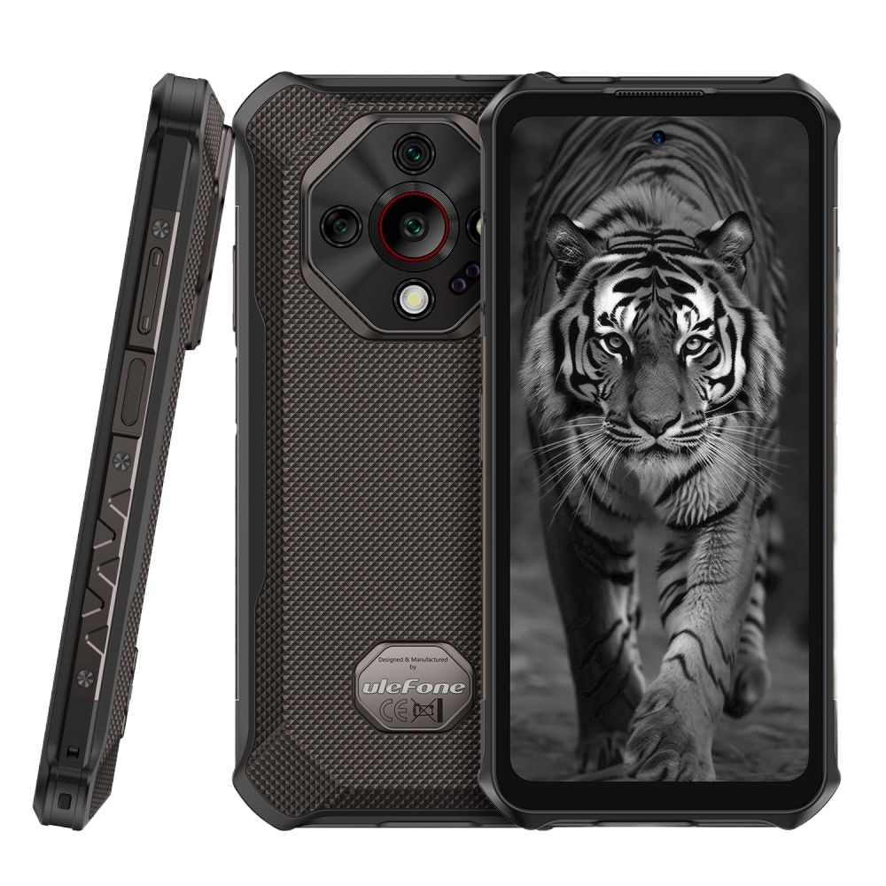 Telefon mobil Ulefone Armor X16, Dual SIM, 4G, Helio G91, 6.56-inch 90Hz IPS, 12GB RAM / 128GB, NFC, 10360mAh, IP68/IP69K, Android 15, Wasteland Shadow