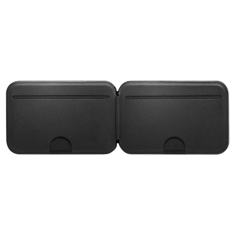 Suport universal card pentru telefon Spigen Slim Fold Tripod Wallet 3 Card, Phone Stand, MagSafe, Negru