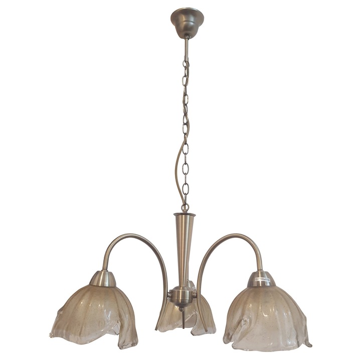Lampa Suspendata Stil Frank 782 - 3xE27, Patina, 55cm