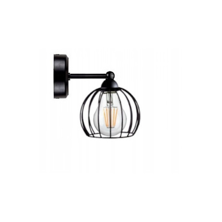 Lampa Suspendata Loft Druciak Diamant Negru E27 60W