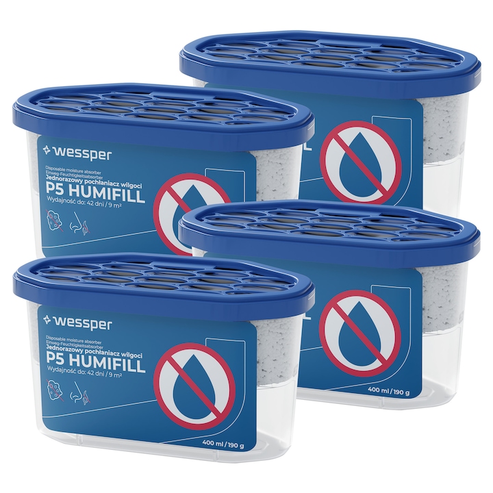Set 10 rezerve absorbant umiditate, Wessper, Lavanda, 10 x 250 g