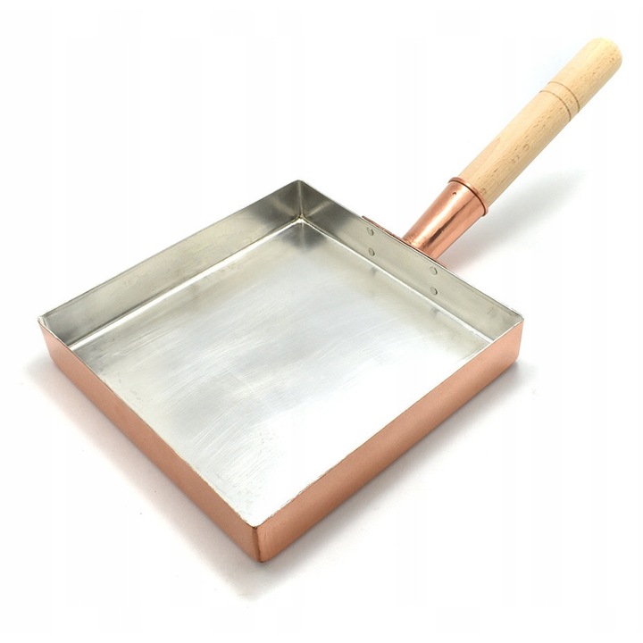 Японски меден тиган Tamago, размер 21 см, правоъгълна форма, идеален за омлети