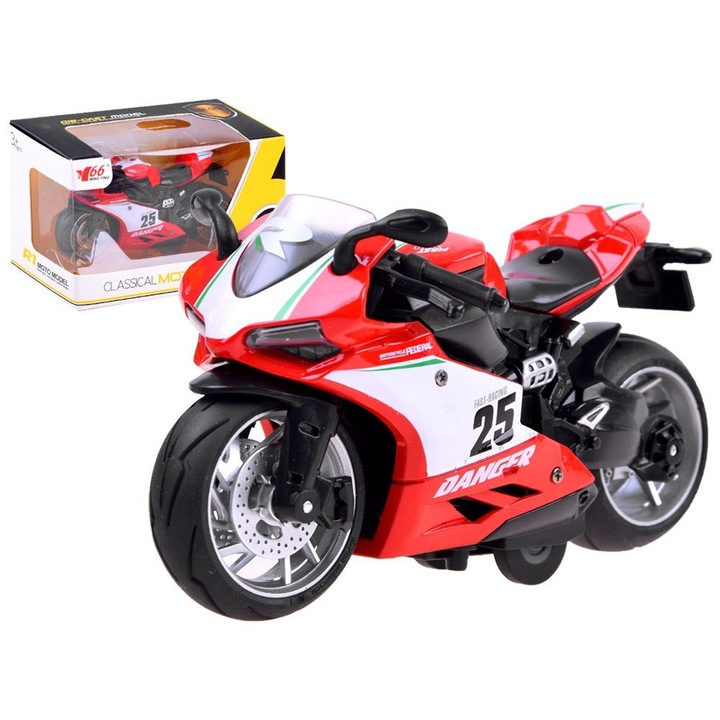 JOKOMISIADA Играчка мотор, 14,5x8x7,5см, метални детайли, големи гумени колела