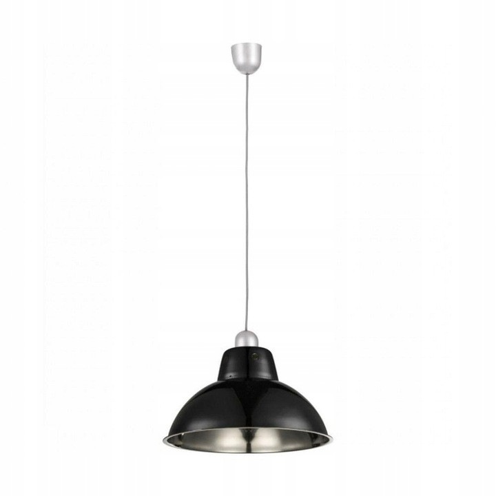 Lampa suspendată Globo JUERGEN, neagră, 60W, 34cm